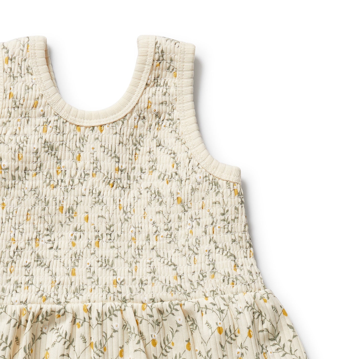 Wilson & Frenchy Organic Dress Set Lemon Leaf
