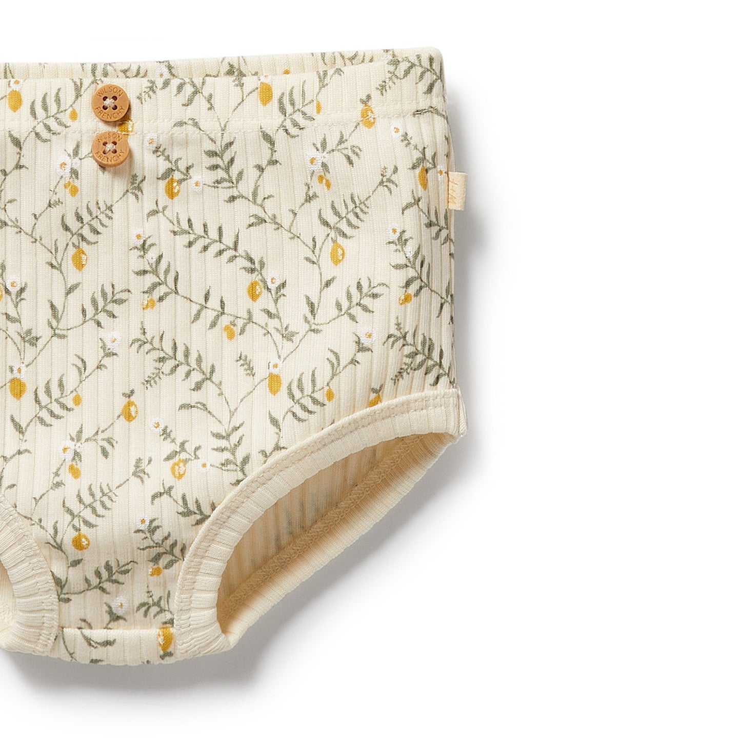 Wilson & Frenchy Organic Dress Set Lemon Leaf