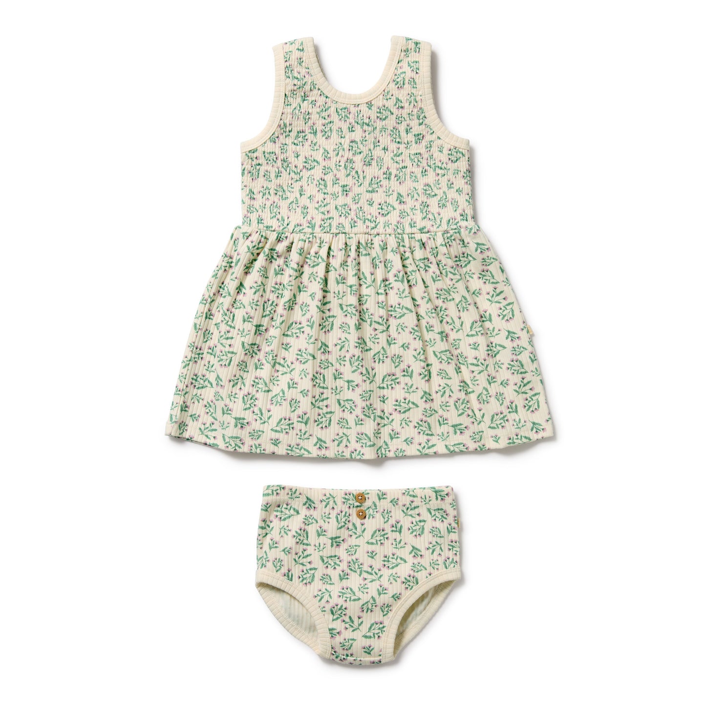 Wilson & Frenchy Organic Dress Set Periwinkle
