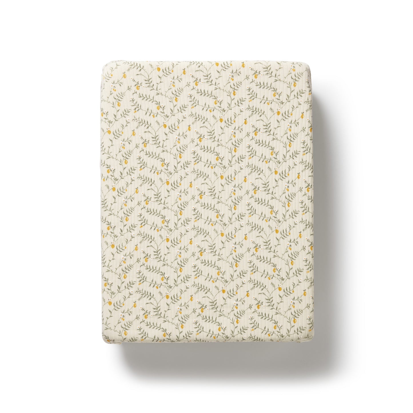 Wilson & Frenchy Organic Bassinet Sheet Lemon Leaf