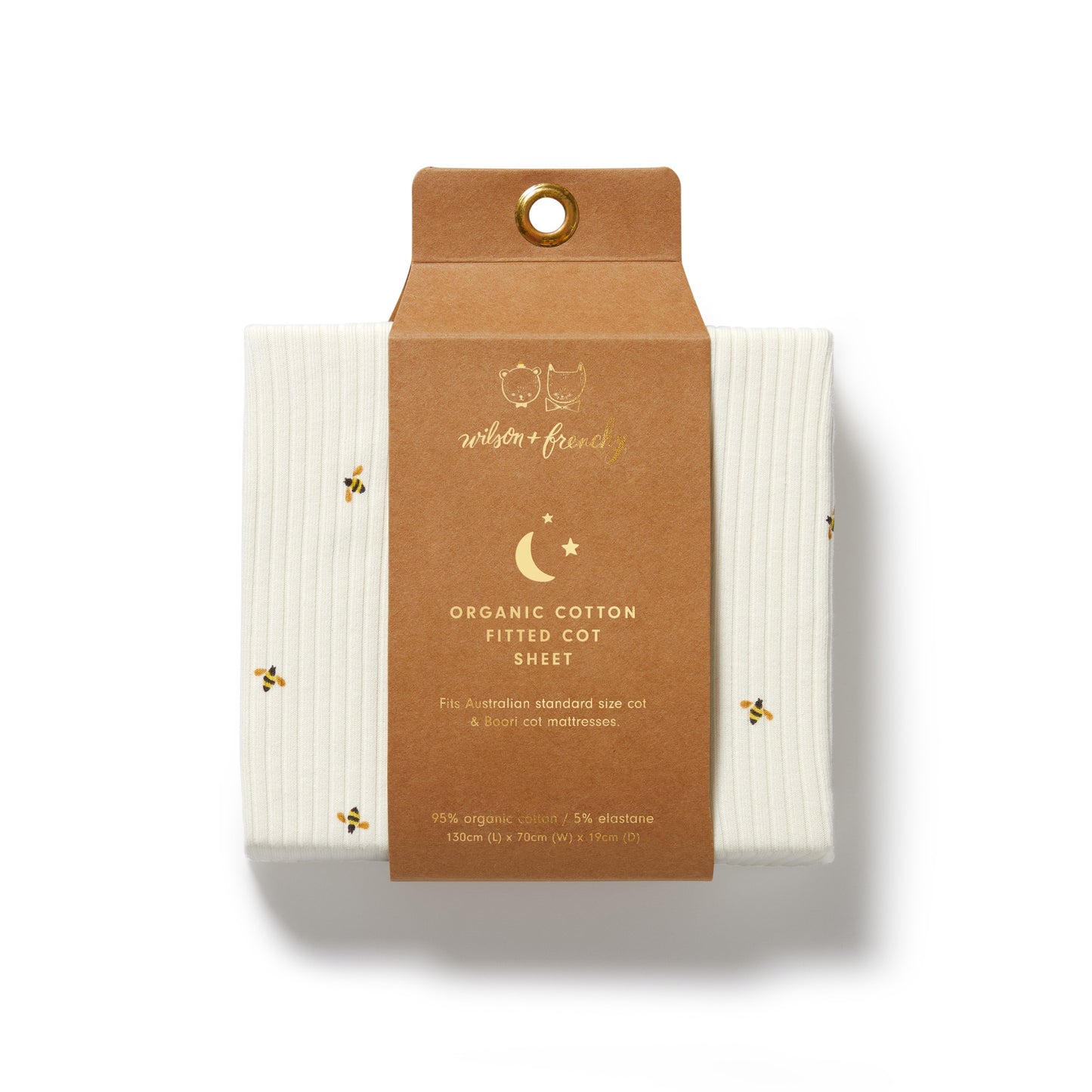 Wilson & Frenchy Organic Cot Sheet Bee Mine