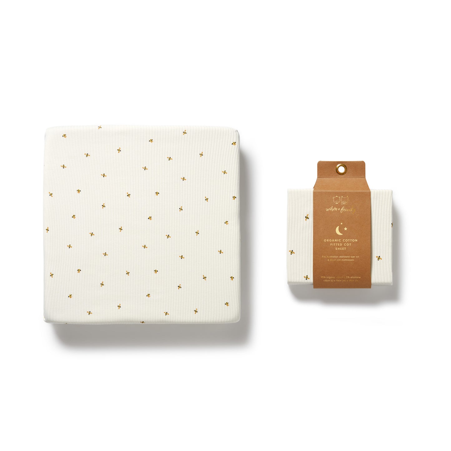 Wilson & Frenchy Organic Cot Sheet Bee Mine