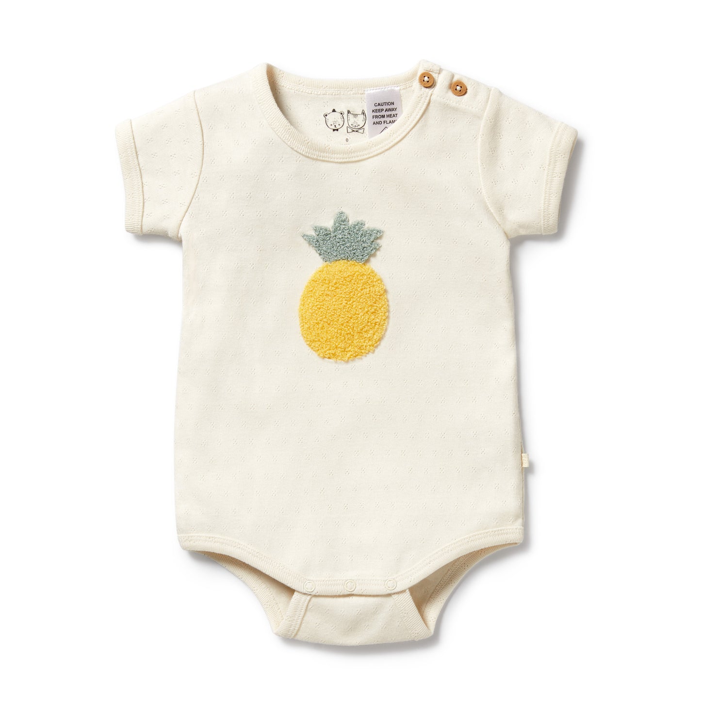 Wilson & Frenchy Organic Pointelle Bodysuit Piney Pals