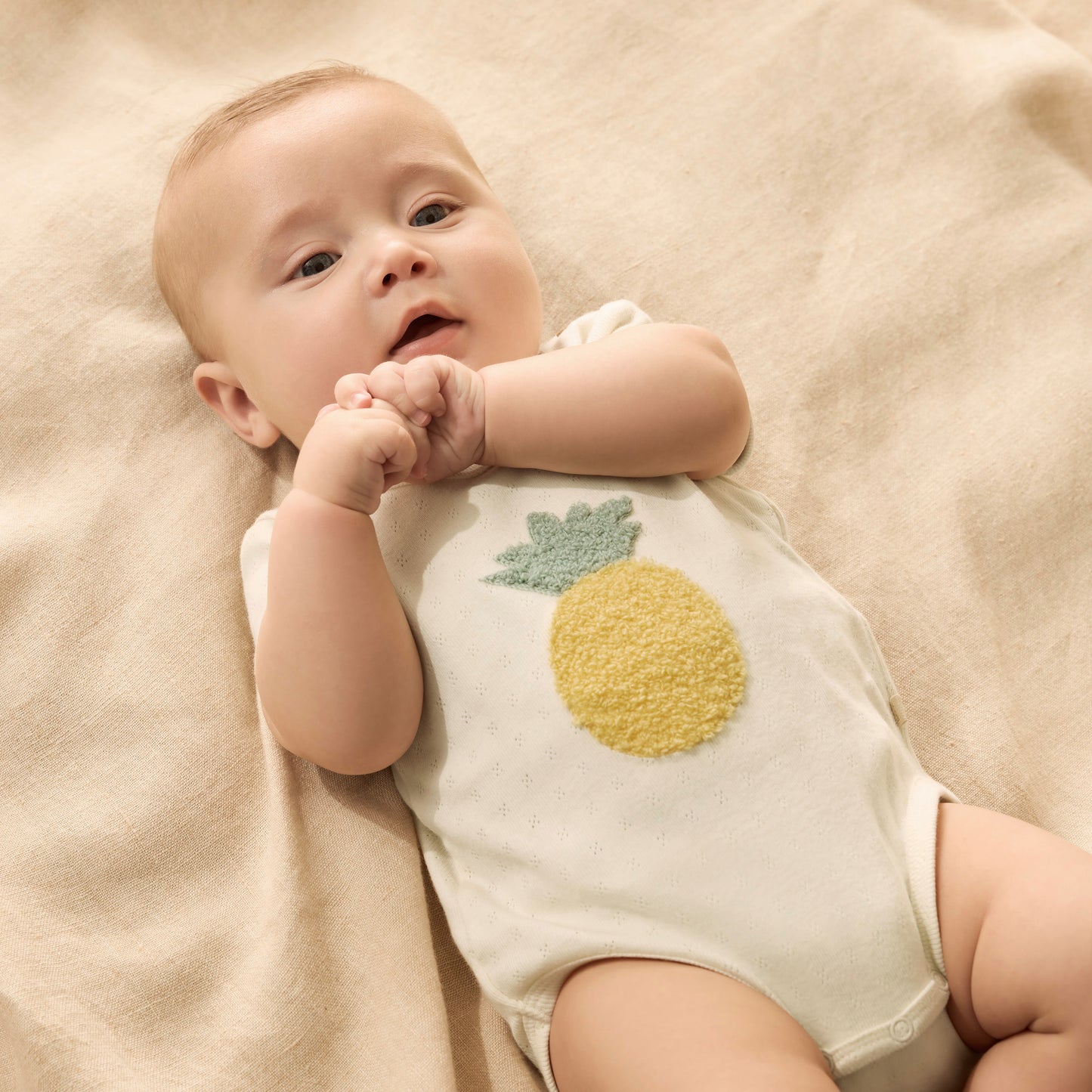 Wilson & Frenchy Organic Pointelle Bodysuit Piney Pals