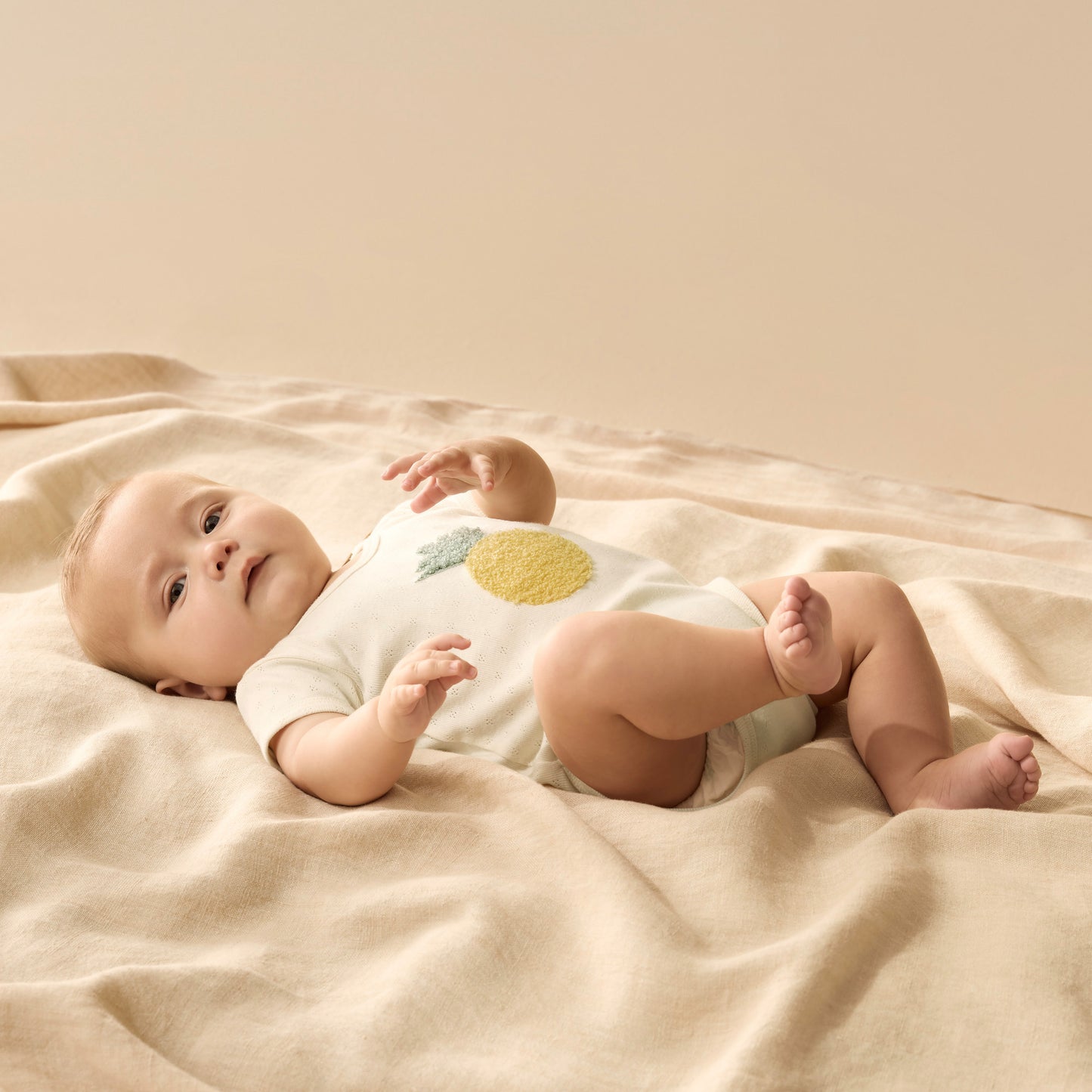 Wilson & Frenchy Organic Pointelle Bodysuit Piney Pals