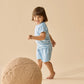 Wilson & Frenchy Organic Pointelle Short Sleeved Pyjamas Sunny Seagulls