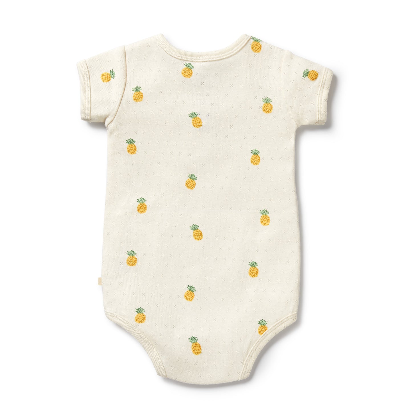 Wilson & Frenchy Organic Pointelle Henley Bodysuit Piney Pals