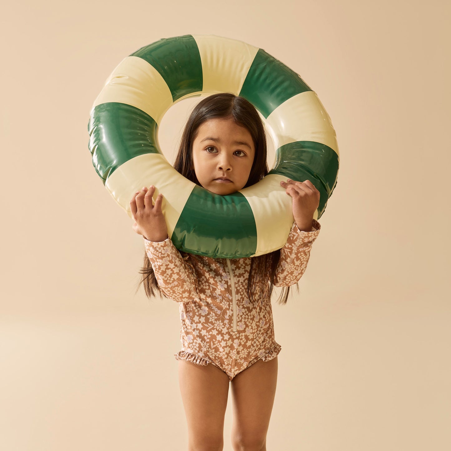 Wilson & Frenchy Girls Long Sleeved Swimsuit Hazel Floral