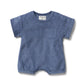 Wilson & Frenchy Organic Terry Growsuit Deep Blue