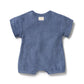 Wilson & Frenchy Organic Terry Growsuit Deep Blue