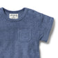Wilson & Frenchy Organic Terry Growsuit Deep Blue