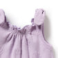 Wilson & Frenchy Organic Terry Tie Playsuit Lavender Shells