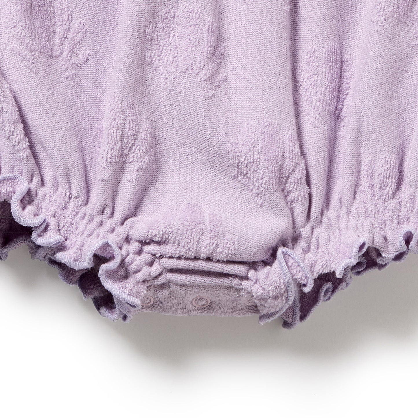 Wilson & Frenchy Organic Terry Tie Playsuit Lavender Shells