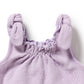 Wilson & Frenchy Organic Terry Tie Playsuit Lavender Shells
