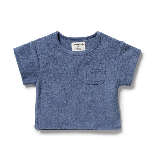 Wilson & Frenchy Organic Terry Tee Deep Blue