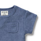 Wilson & Frenchy Organic Terry Tee Deep Blue