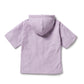 Wilson & Frenchy Organic Terry Hooded Towel Lavender Shells
