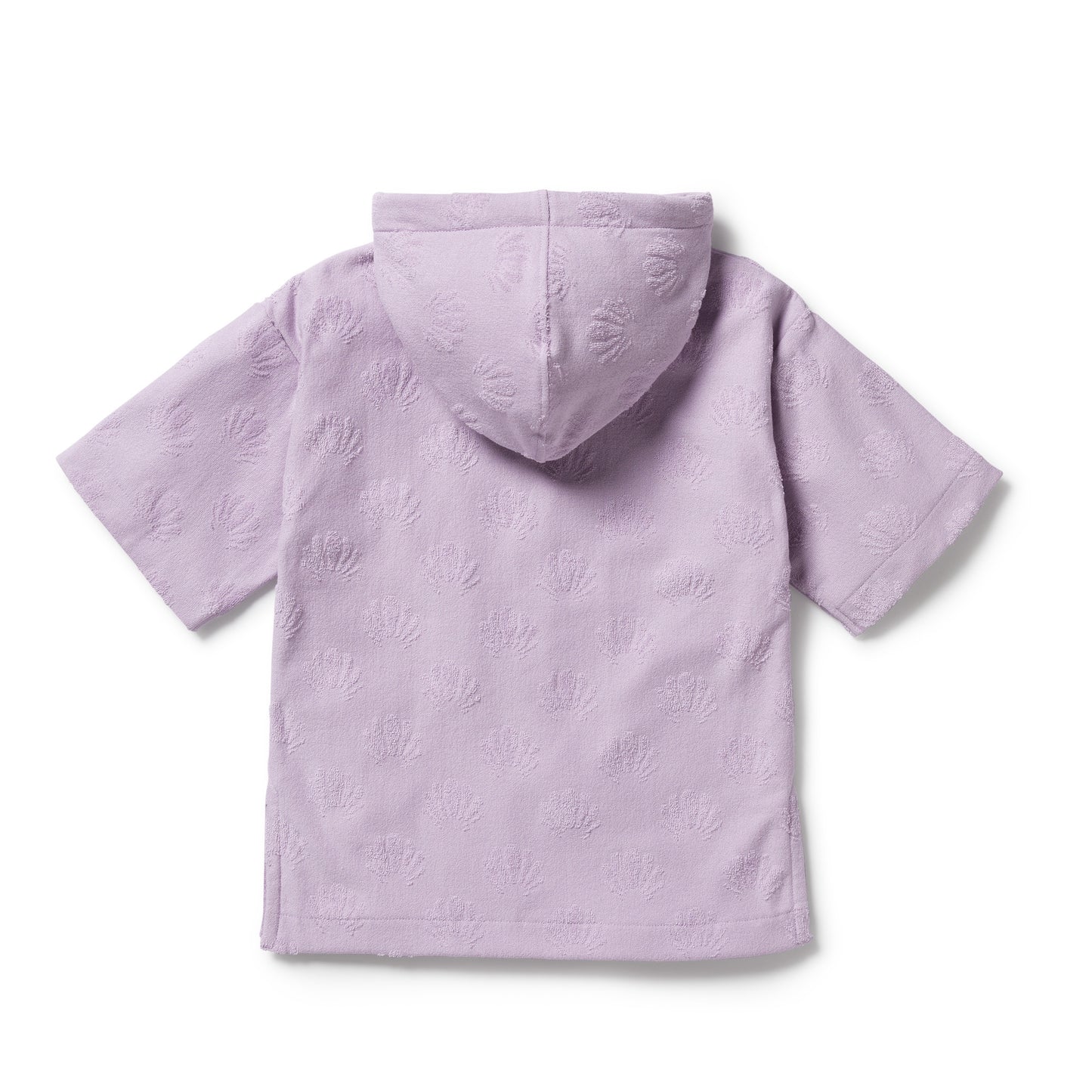 Wilson & Frenchy Organic Terry Hooded Towel Lavender Shells