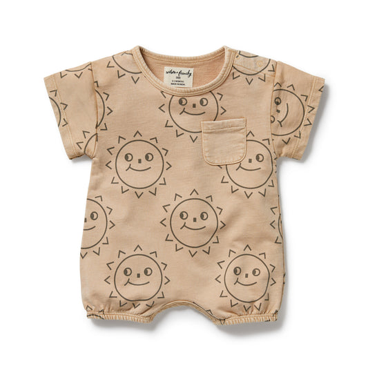 Wilson & Frenchy Organic Sweat Growsuit Happy Days