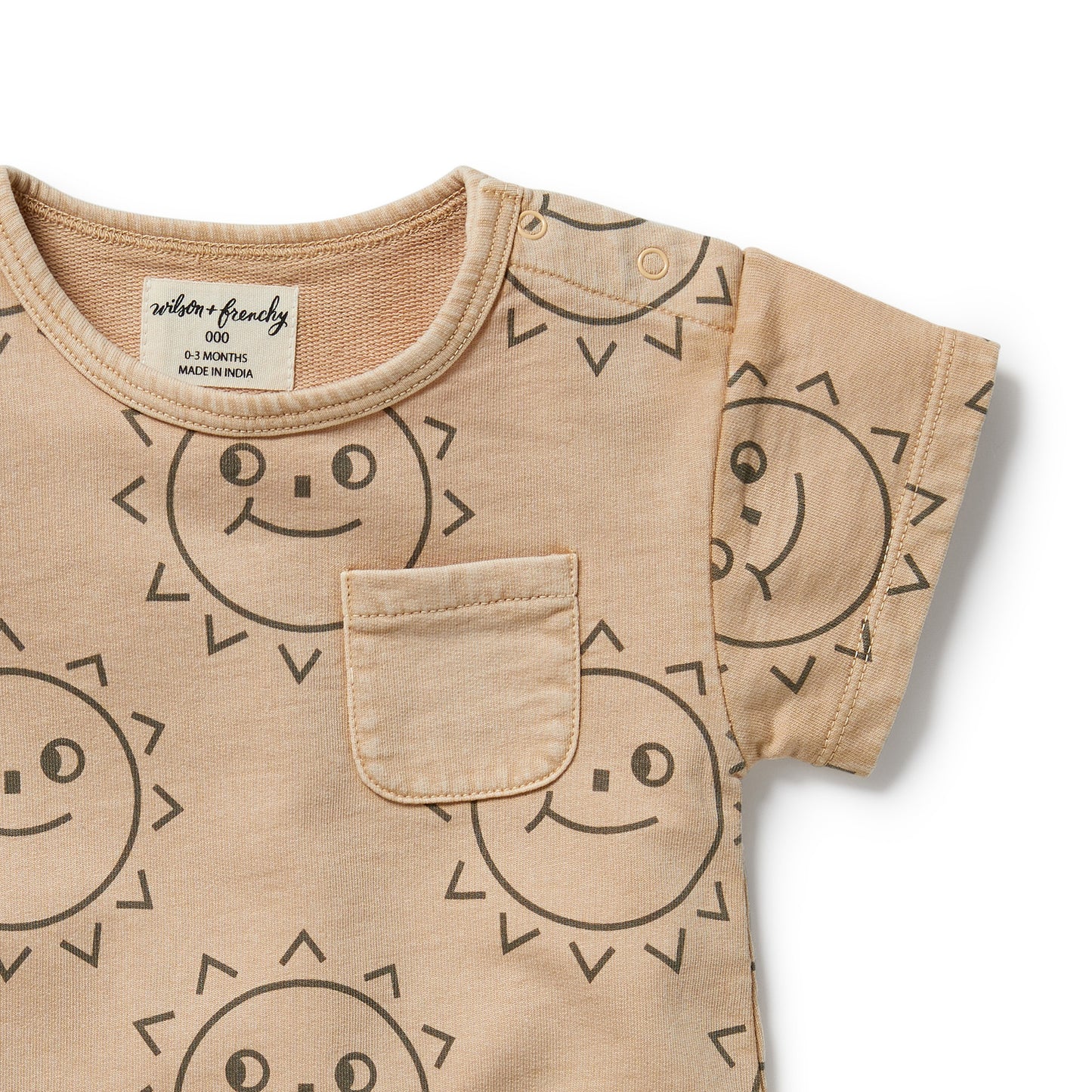 Wilson & Frenchy Organic Sweat Growsuit Happy Days