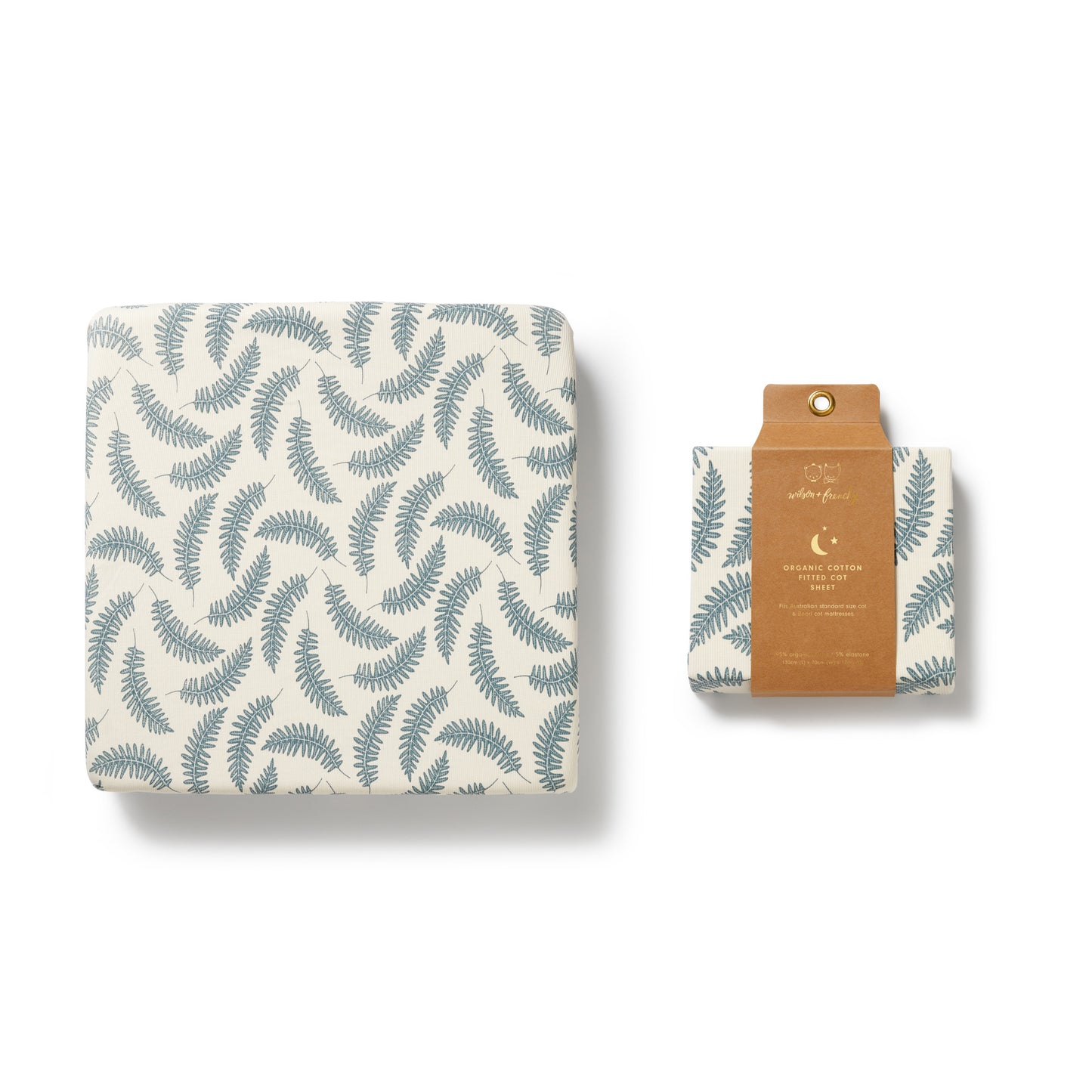 Wilson & Frenchy Organic Cot Sheet Little Fronds
