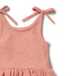 Wilson & Frenchy Organic Knitted Pointelle Playsuit Petal Pink
