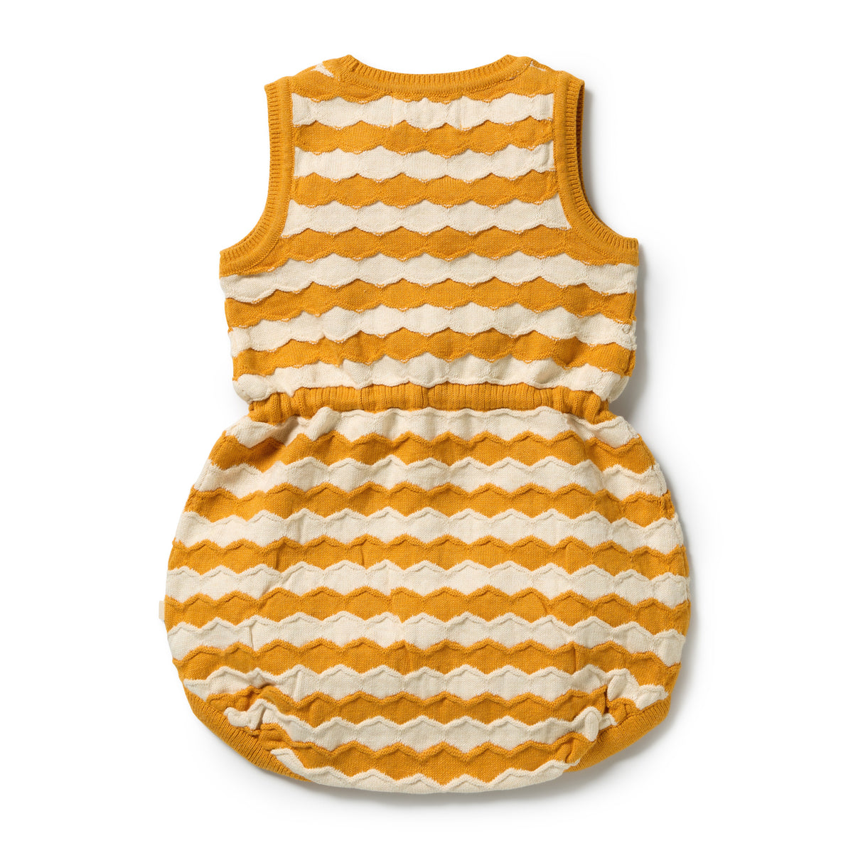 Wilson & Frenchy Organic Knitted Chevron Bodysuit Marmalade