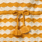 Wilson & Frenchy Organic Knitted Chevron Bodysuit Marmalade