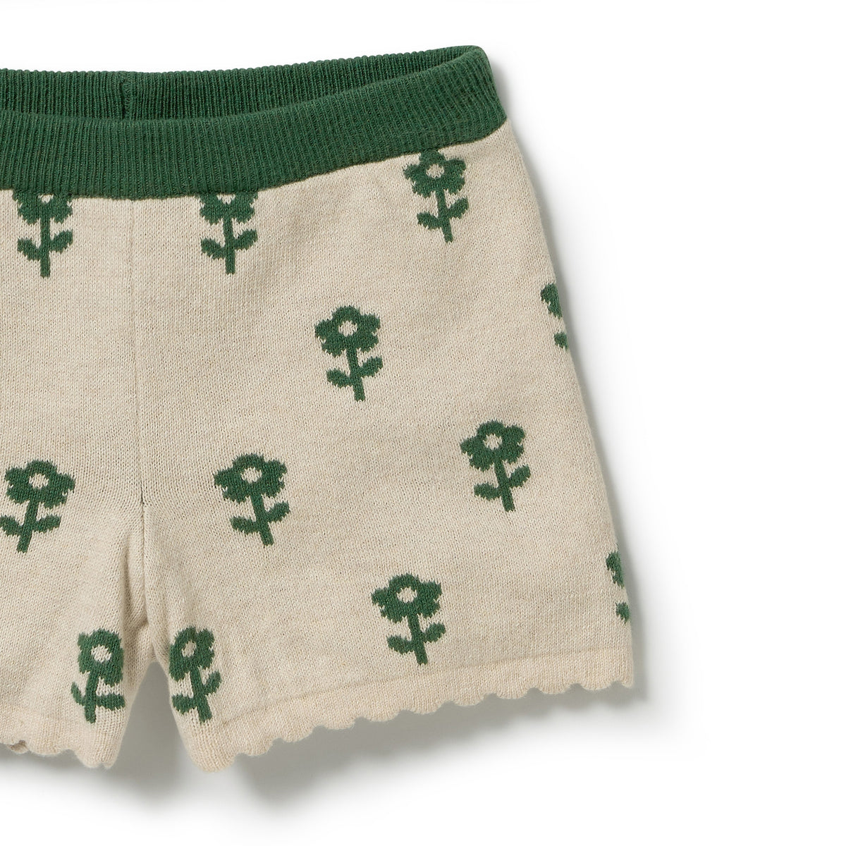 Wilson & Frenchy Organic Knitted Jacquard Set Fleur