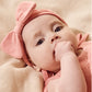 Wilson & Frenchy Organic Knitted Pointelle Headband Petal Pink