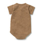 Wilson & Frenchy Organic Knitted Pointelle Bodysuit Ginger Snap