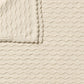 Wilson & Frenchy Organic Knitted Chevron Blanket Milk Cloud