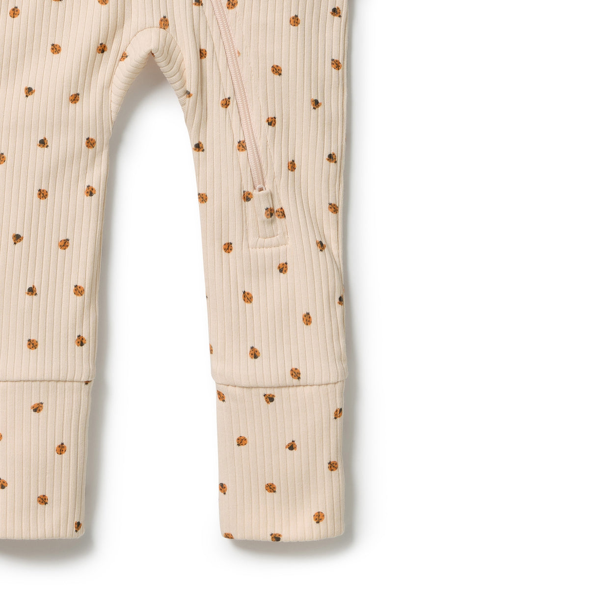 Wilson & Frenchy Organic Zipsuit with Feet Little Lady Bugs
