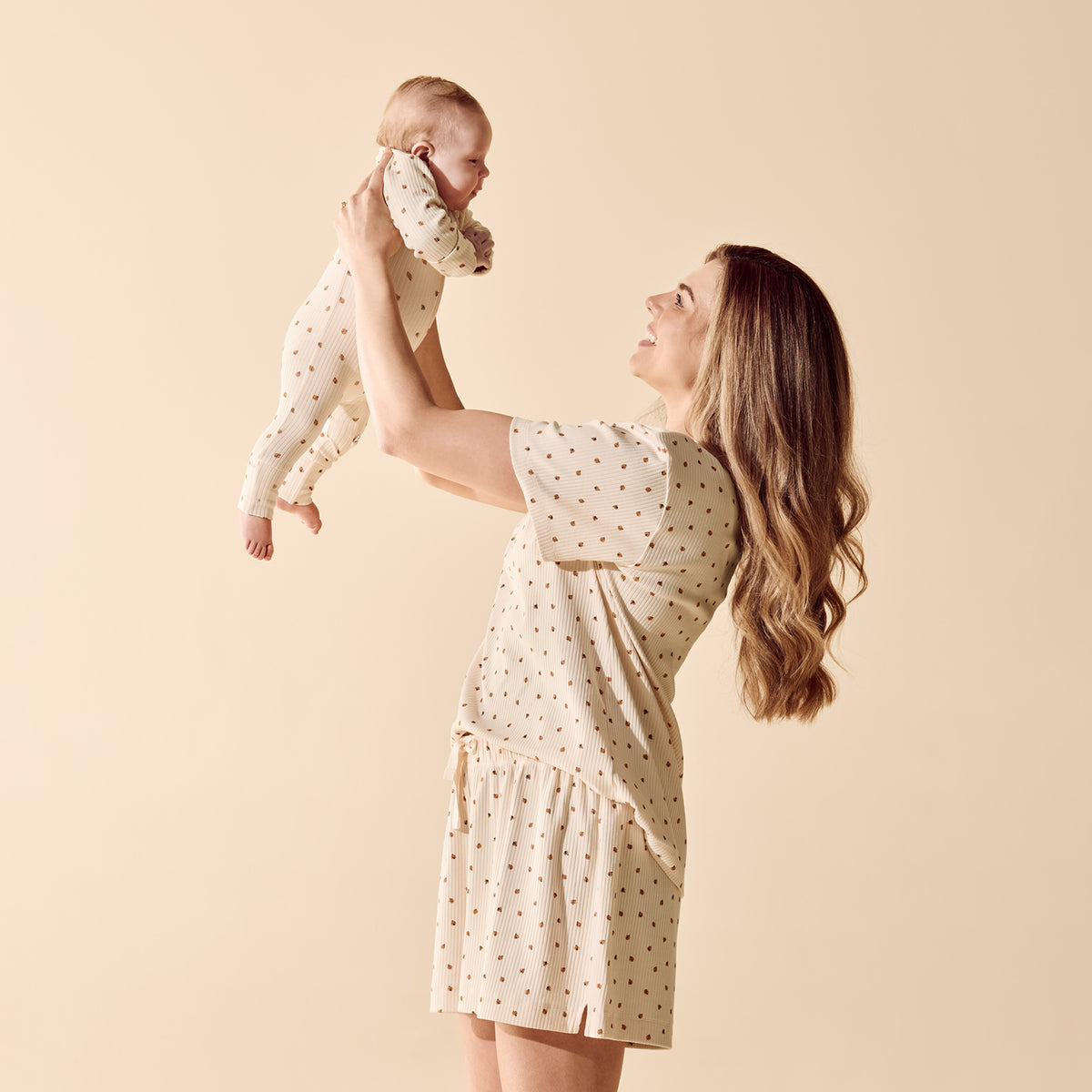 Wilson & Frenchy Organic Zipsuit with Feet Little Lady Bugs