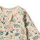 Wilson & Frenchy Organic Zipsuit with Feet Sweet Bloom