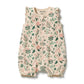 Wilson & Frenchy Organic Ruffle Zipsuit Sweet Bloom