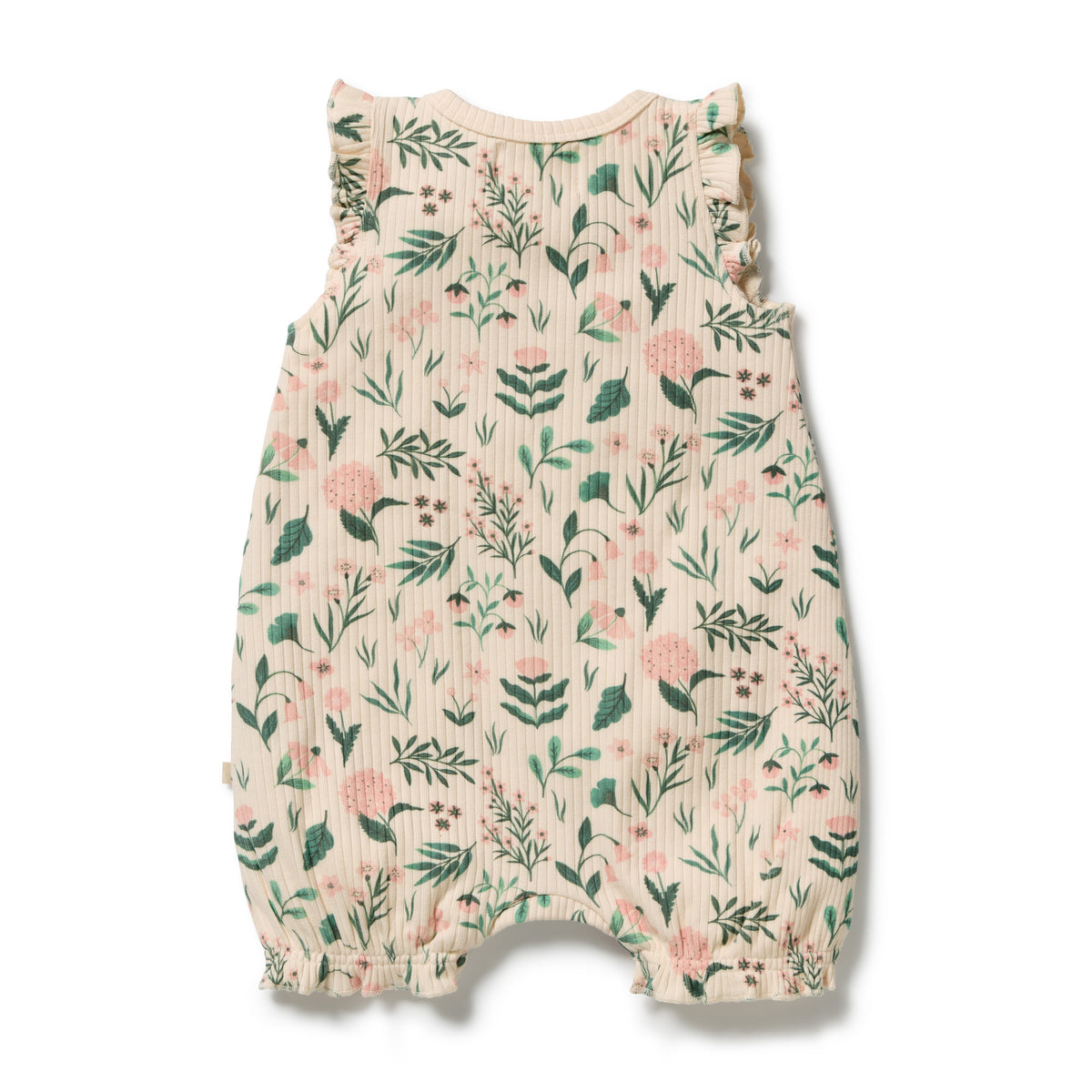 Wilson & Frenchy Organic Ruffle Zipsuit Sweet Bloom