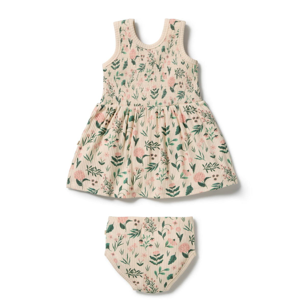 Wilson & Frenchy Organic Dress Set Sweet Bloom