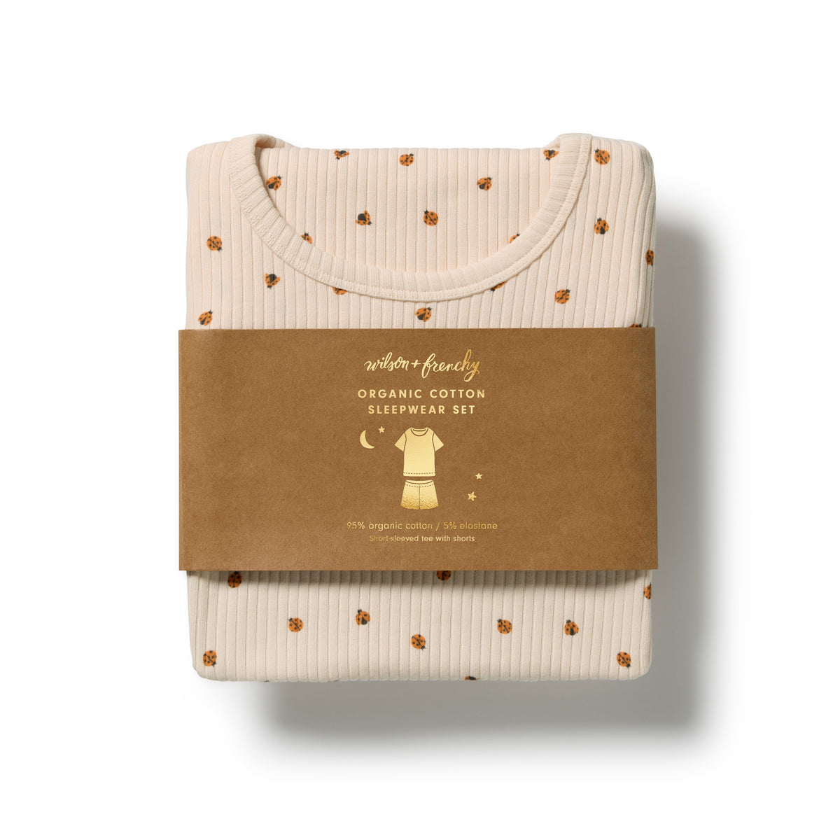 Wilson & Frenchy Organic Short Sleeved Pyjamas Little Lady Bugs