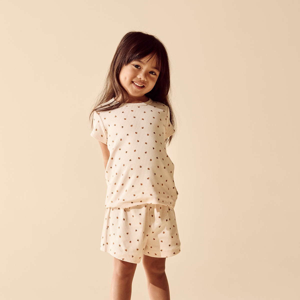 Wilson & Frenchy Organic Short Sleeved Pyjamas Little Lady Bugs