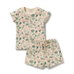Wilson & Frenchy Organic Short Sleeved Pyjamas Sweet Bloom