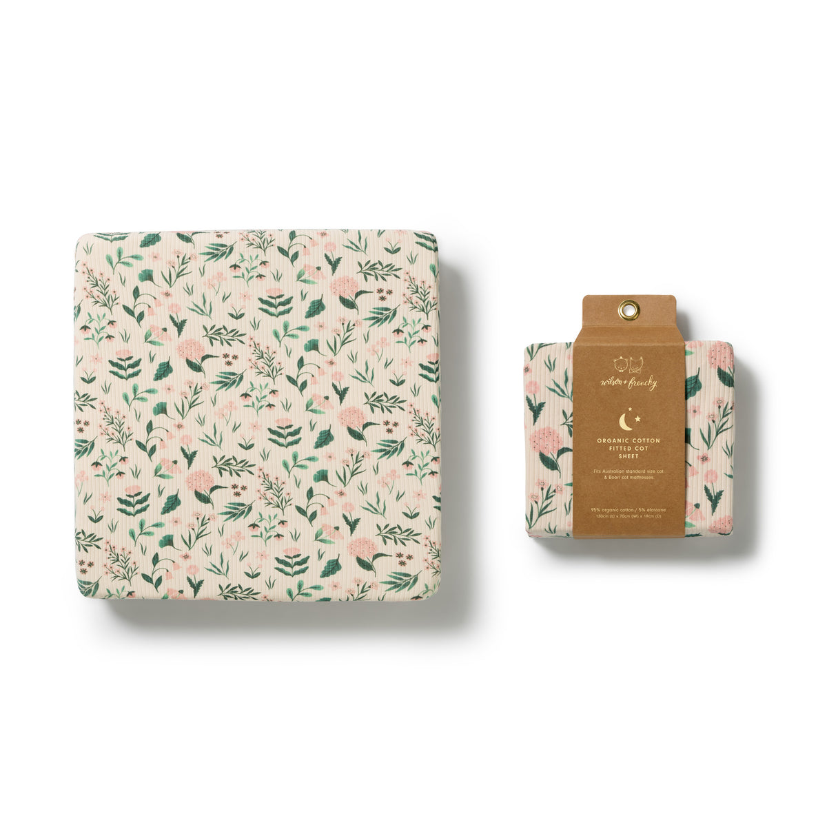 Wilson & Frenchy Organic Cot Sheet Sweet Bloom