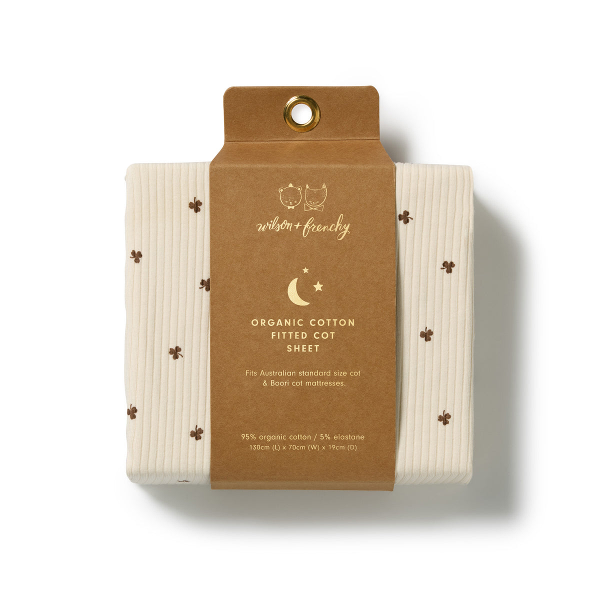 Wilson & Frenchy Organic Cot Sheet My Lucky Charm
