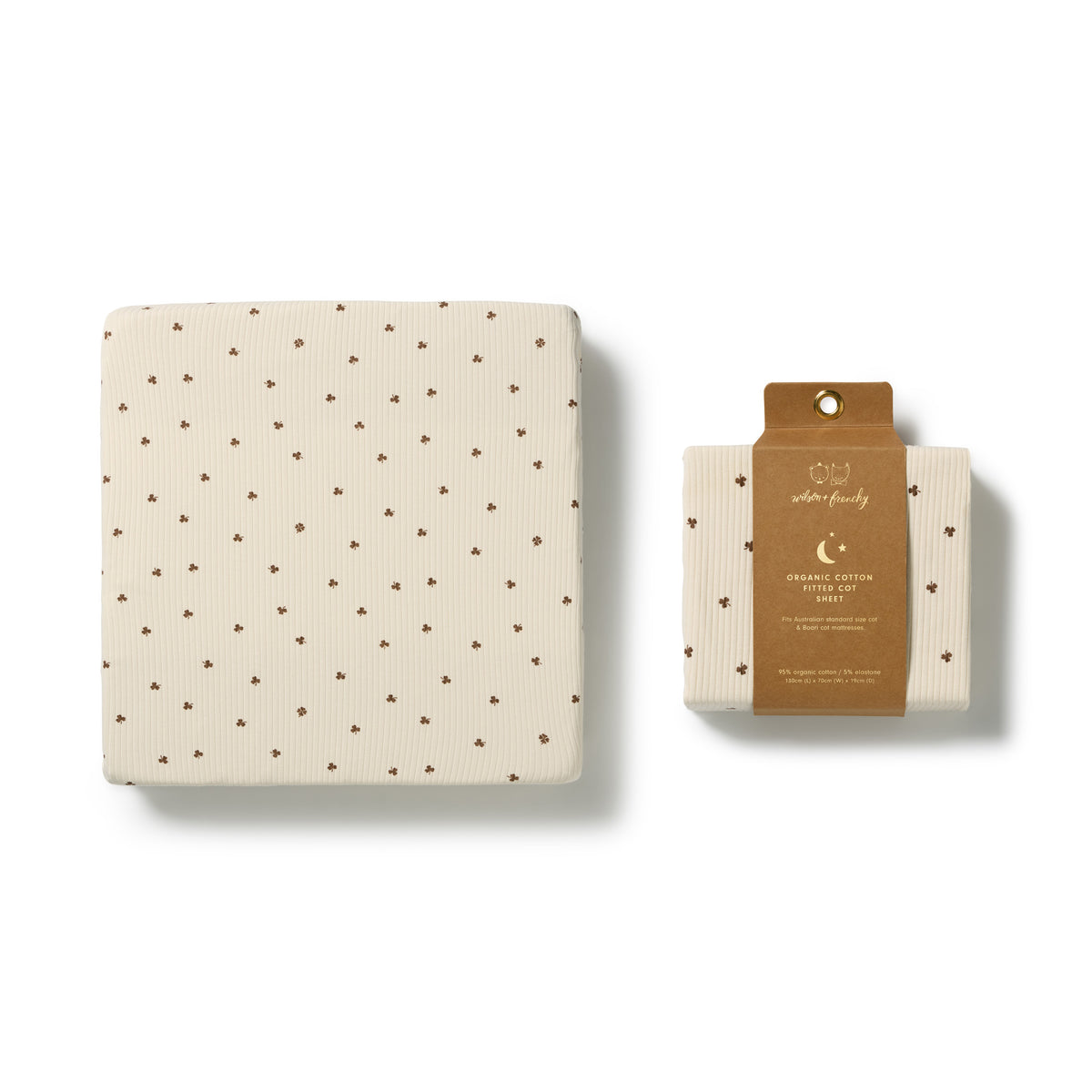 Wilson & Frenchy Organic Cot Sheet My Lucky Charm