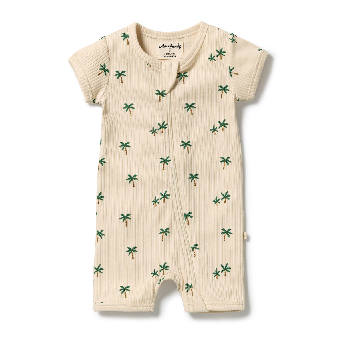 Wilson & Frenchy Organic Boyleg Zipsuit Tiny Palm