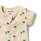 Wilson & Frenchy Organic Boyleg Zipsuit Tiny Palm