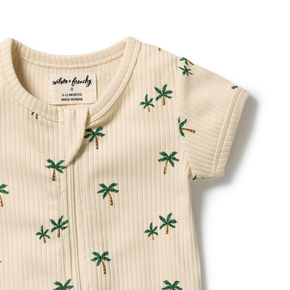 Wilson & Frenchy Organic Boyleg Zipsuit Tiny Palm