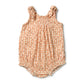 Wilson & Frenchy Organic Crinkle Tie Playsuit Checkerberry