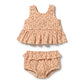 Wilson & Frenchy Organic Crinkle Ruffle Set Checkerberry