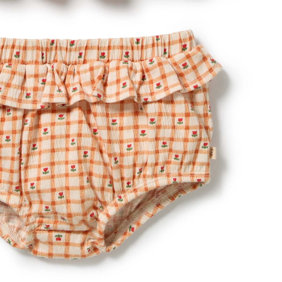 Wilson & Frenchy Organic Crinkle Ruffle Set Checkerberry